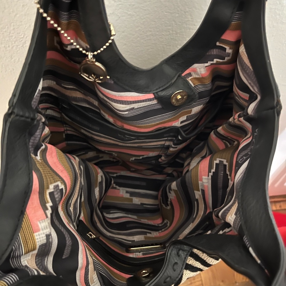 Big Buddha EUC Chevron Tote Hobo Bag - Picture 10 of 14